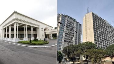 ban on public gatherings near Secretariat Jamuna.jpg