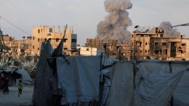 Israel pounds Gaza City as military takes first moves in offencive.jpg