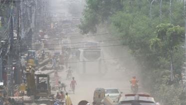 serious dust pollution