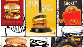 Famous Fast Food Joint Collage 