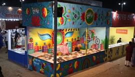 Rickshaw art rolls into Ekushey book fair at Kureghor Prokashoni’s stall 