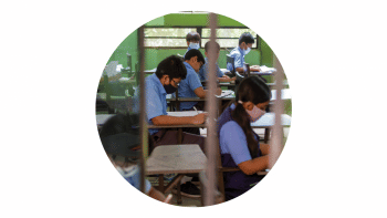 Students inside a classroom Students inside a classroom