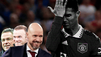 Ronaldo with Rooney, Ten Hag, and Ragnick