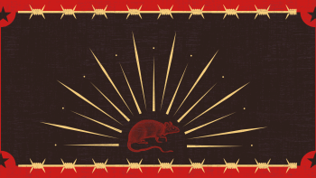 Poster for fictional rodent political party.