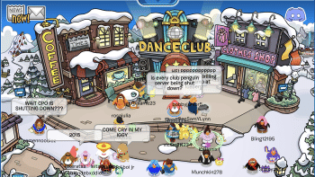 Screenshot from Club Penguin.