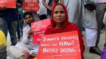 Garment workers demand minimum wages  RMG wage board minimum wages
