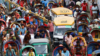 What do Dhaka and Bangkok have in common?  Dhaka traffic