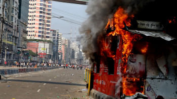 Politics of Fire arson attacks Dhaka