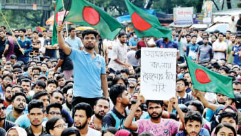 Students and job seekers have taken it to the streets, seeking an end to positive discrimination under the quota system that looms over half of government jobs. FILE PHOTO: ANISUR RAHMAN