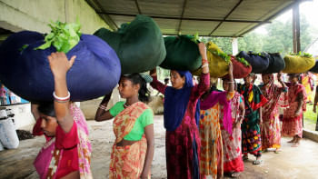 Tea workers at Bawani tea garden in Habiganj Tea workers at Bawani tea garden in Habiganj