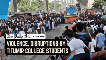 Protests by Titumir college students Protests by Titumir college students