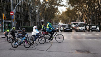 Bike bus in Barcelona