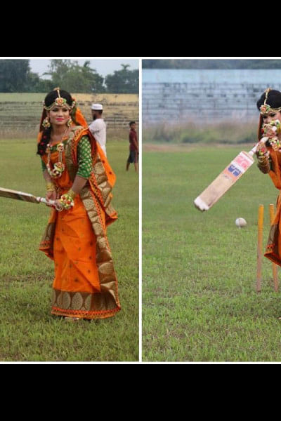 Cricketer Sanjida Husband Brush Aside Criticism Of Wedding Photoshoot The Daily Star