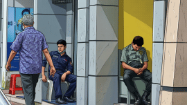 ATM Booth Security guard