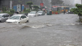 Dhaka flooded due to rain. July 2026.