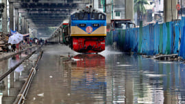 Dhaka Waterlogging After Heavy Rain