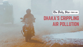 dhaka crippling air pollution