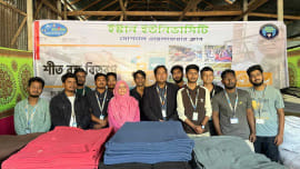 Eastern University distributes winter blankets to 400 underprivileged people in Manikganj.jpg