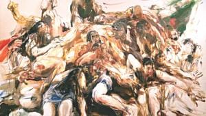 Artwork by Shahabuddin Ahmed, Victory 1, oil on canvas