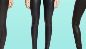 Faux leather leggings
