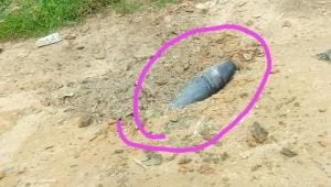 mortar shells fired from Myanmar