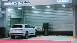 Audi electric charging station