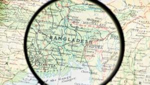 Bangladesh on map
