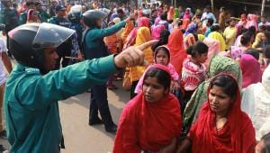Bangladesh RMG minimum wage protest 2023