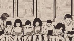 The impact of social media addiction on young children