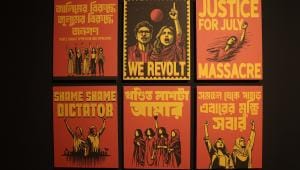 Revolutionary art meets technology at BSA’s ‘Poster e July Obbhutthan’