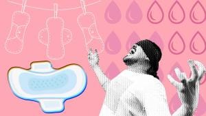 sanitary napkins controversy at book fair