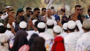 Prof Yunus among Rohingyas