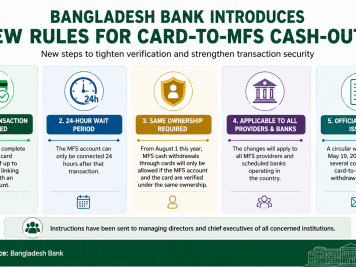 card to MFS cash out new rules Bangladesh