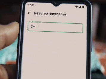 WhatsApp reserve username