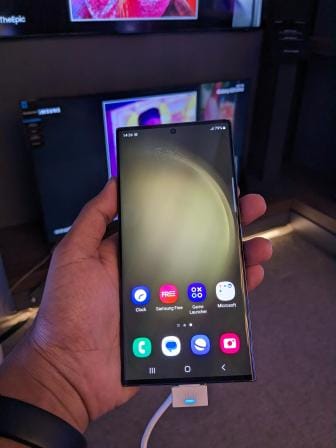 Samsung Galaxy S23 Ultra menu