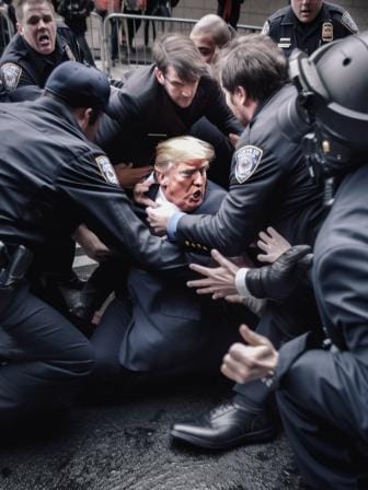 AI-faked images of Donald Trump