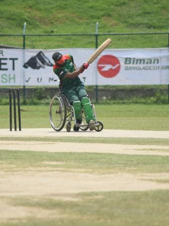 wheelchair cricketers in Bangladesh
