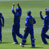 Afghan player celebrate a wicket Afghan player celebrate a wicket