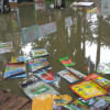 The heavy rain took a massive toll on the book stalls  The heavy rain took a massive toll on the book stalls