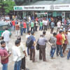 people queue up for renewing their licences and fitness certificates people queue up for renewing their licences and fitness certificates