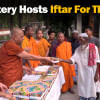 Buddhist monastery distributes iftar Buddhist monastery distributes iftar