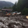Damage done by a landslide Damage done by a landslide