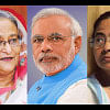 Sheikh Hasina- Narendra Modi-Mamta Banerjee Sheikh Hasina- Narendra Modi-Mamta Banerjee