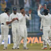 Ravindra Jadeja celebrates with his team mates Ravindra Jadeja celebrates with his team mates