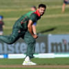 Bangladesh's paceman Mashrafe Mortaza bowls during the first ODI Bangladesh's paceman Mashrafe Mortaza bowls during the first ODI