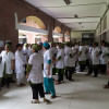 Nurses protest assault Nurses protest assault