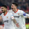 Ever Banega and Sergio Escudero  Ever Banega and Sergio Escudero