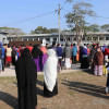 SSC examinees and their guardians gather in front of an centre SSC examinees and their guardians gather in front of an centre