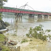 Tangail rail bridge at risk  Tangail rail bridge at risk