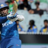Tilakaratne Dilshan pulls a boundary against Bangladesh